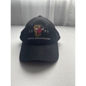 Kick 10 Chicago Bulls 1991 Tenth Anniversary Hat‎ Cap Adjustable